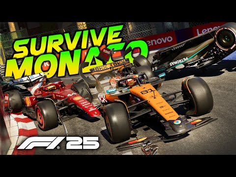 SURVIVE the EXTREME HARDCORE DAMAGE MOD in MONACO on F1 25...