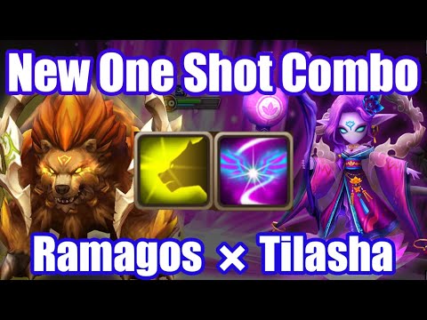 New One Shot Combo Ramagos × Tilasha Debut🤩🤩🤩【Summoners War RTA】