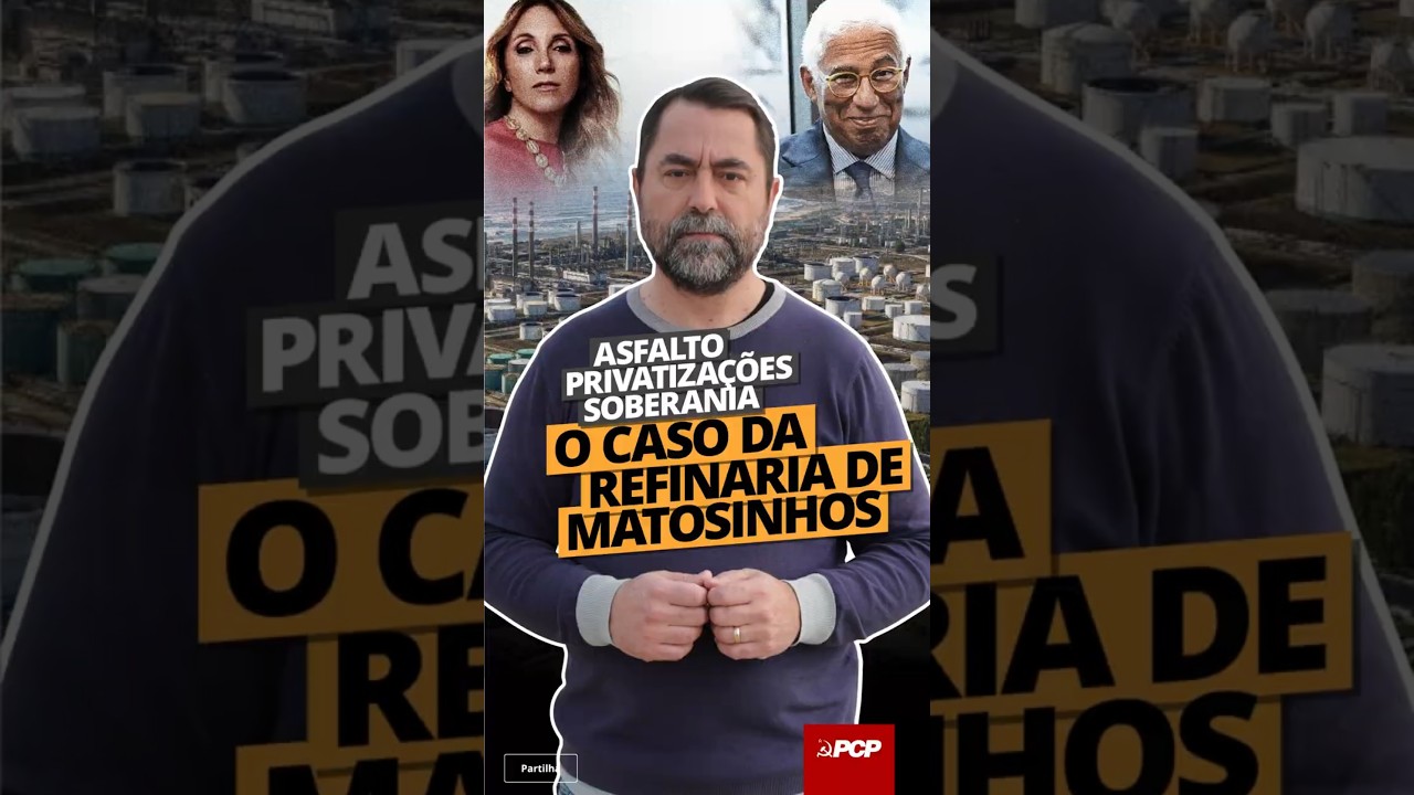 ⚠️🇵🇹 ALERTA: Portugal fechou a única refinaria que produzia asfalto no país