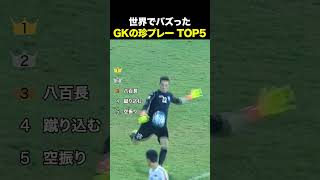 世界でバズった GKの珍プレー TOP5 #サッカー #サッカー解説 #日本代表