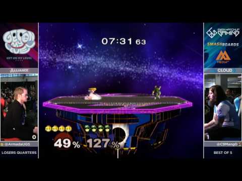 C9 Mang0 (Fox) vs Armada (Peach) - GOML2016 - Losers Quarter Final