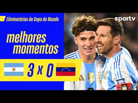 Gols e lances de Argentina x Venezuela