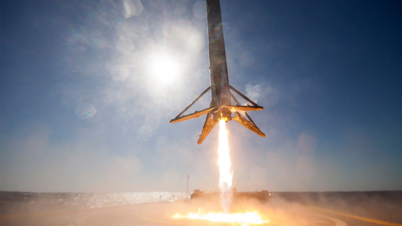 360 View | First Stage Landing on Droneship - YouTube