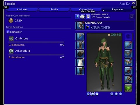 FFXIV ( - Criterion Dungeon - Gladiator of Sil'dih Normal - Smn POV - )