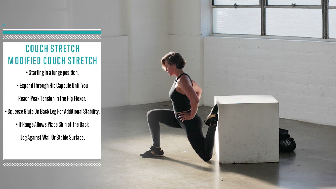 Couch Stretch / Modified Couch Stretch (couch stretch demo)