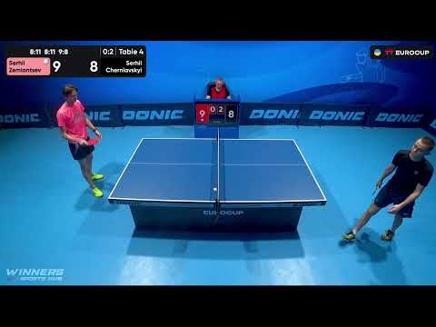 09:55 Serhii Zemiantsev 0-3 Serhii Cherniavskyi 03.08.2023 TT Euro.Cup Ukraine Star. Table 4