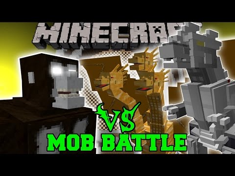 PopularMMOs - KING KONG VS KING GHIDORAH & KIRYU (MECHAGODZILLA) - Minecraft Mob Battles - Mods