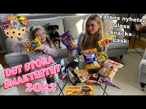 DET STORA SMAKTESTET 2022 (del 1??) TESTA NYHETER MED OSS - GLASS, SNACKS, LÄSK 🥤🍦🍫