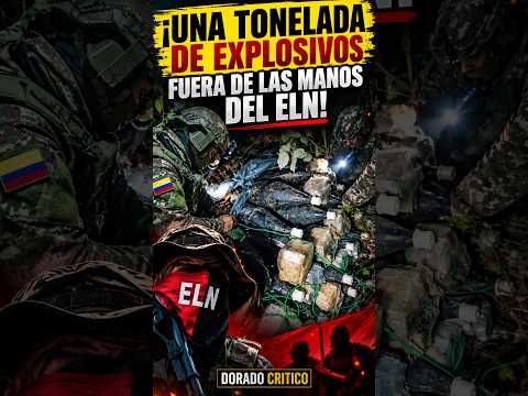 💣 ¡UNA TONELADA DE EXPLOSIVOS FUERA DE LAS MANOS DEL ELN! En Sardinata, Norte de Santander, la Fuer