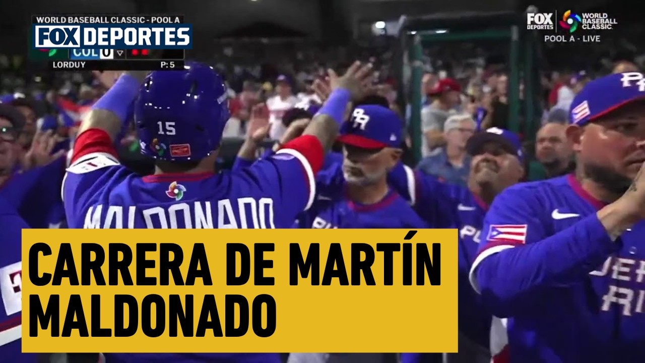 🤩🔥 CARRERA DE Martín Maldonado | Puerto Rico 5-0 Colombia | World Baseball Classic 2026
