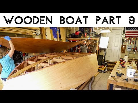 Wooden Boat Build // Part 9: Installing The Bottom!