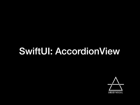 SwiftUI: AccordionView