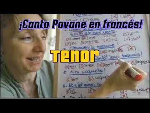 Pavane (Fauré) - Tenor - Pronunciación para hispanohablantes