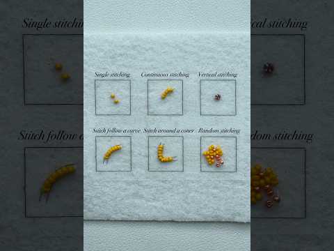 Basic bead embroidery techniques tutorial