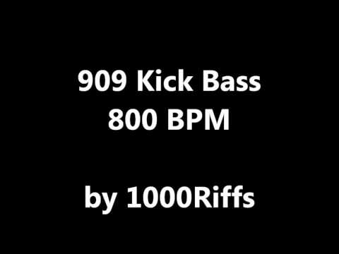 909 Kick Bass Drum : 800 BPM - Beats Per Minute