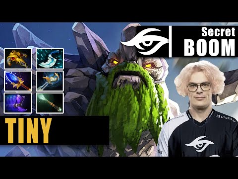 Tiny Mid | Secret.BOOM | THIS MID LANE TINY ONE SHOT COMBO SO BROKEN 😝 | 7.32d Gameplay Highlight