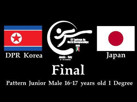 Individual Pattern I Dan Male Junior Final🔴DPR Korea VS Japan🔵 XXIII-World Championships