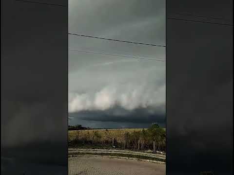 ⚠️⛈️Avanço de uma grande #tempestade sobre a cidade de #santamaria , no #riograndedosul