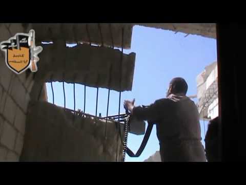 استهداف حاجز الكنابرة في ريف حماة برشاش بي كي سي من قبل كتيبة درع المصطفى