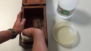 How To Eliminate Musty Moldy Smells From Wood Furniture Trunk Boxes - Remove Mold With Vinegar