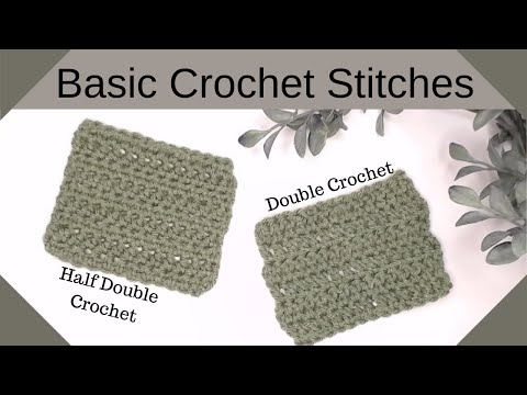 Häkelanleitung – Hdc- und Dc-Grundhäkelstiche