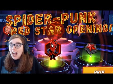 Spider-Punk Red Star Opening - Marvel Strike Force, MSF