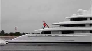 preview picture of video 'Megayacht AZZAM - Weser höhe Brake Unterweser / Germany'