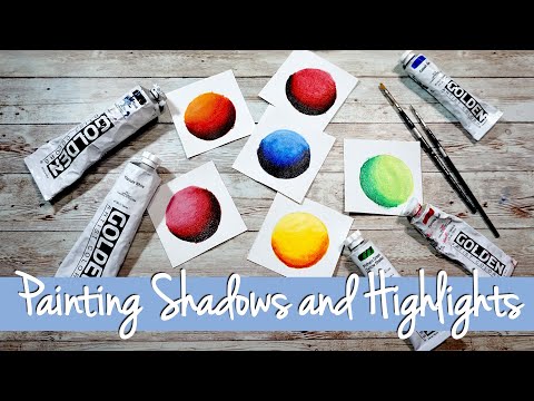 How to Paint Shadows and Highlights using Color Theory | Acrylic Painting Tutorial