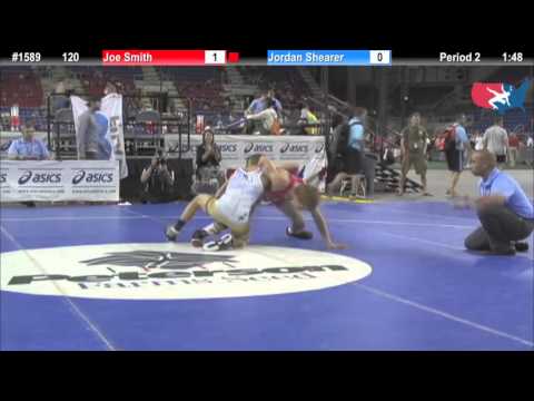 Fargo 2012 120 Round 6: Joe Smith (Oklahoma) vs. Jordan Shearer (North Dakota)