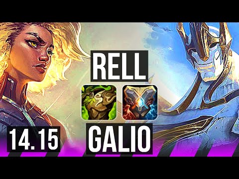 RELL & Ezreal vs GALIO & Ashe (SUP) | 1/3/33, Rank 7 Rell | EUW Challenger | 14.15