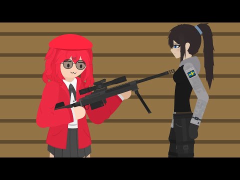 Ketchup drops her gun.