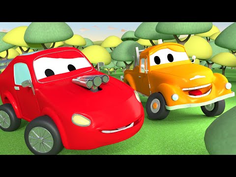 Tegljač Tom u Auto Gradu 🚗  Trkaći Auto Jerry 2 - Crtani sa kamionima za djecu