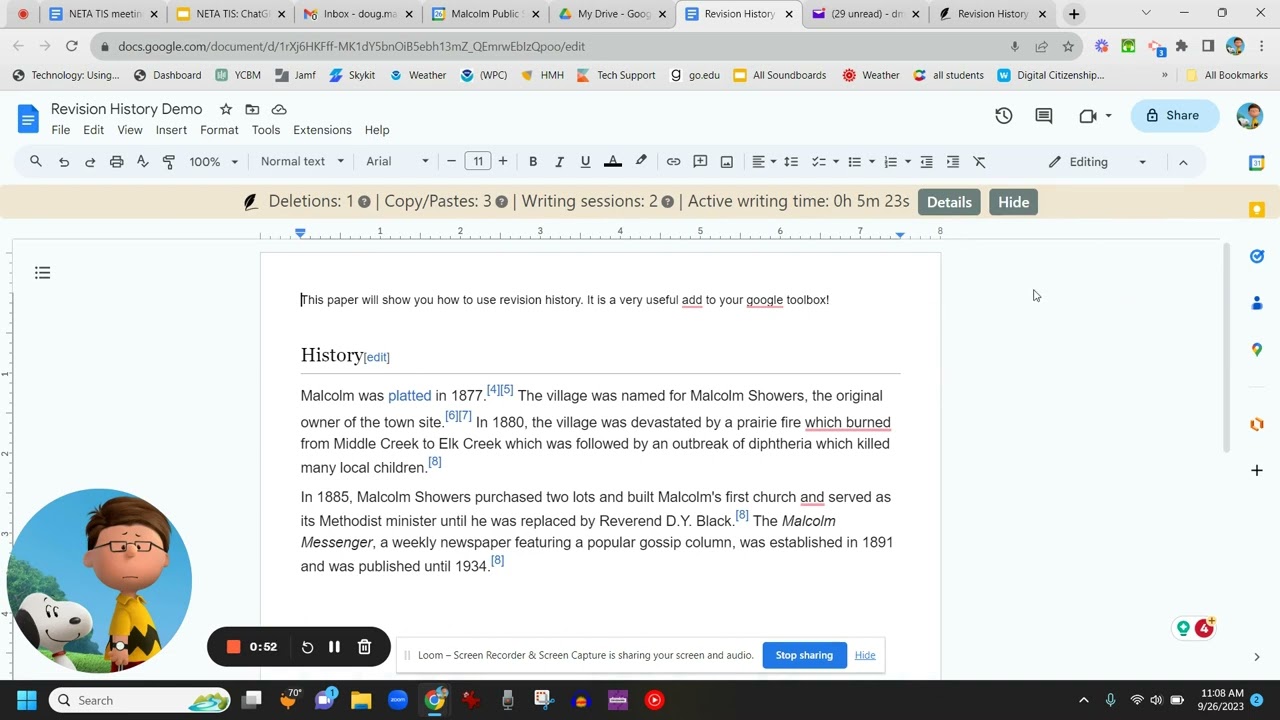 Revision History Demo