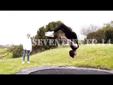 SVT The8 vs Vernon vs Seungkwan vs DK - Challenge somersaults on the jumping bed 挑战在跳床上翻筋斗