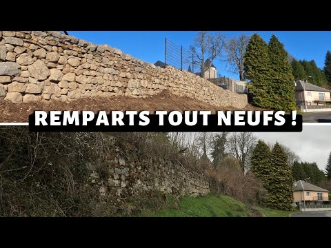 Ep 52. The worst conditions! Work on the surrounding wall of the park - Renovation of a castle
