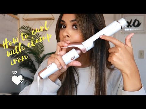 HOW TO CURL YOUR HAIR WITH A CLAMP CURLING IRON:...
