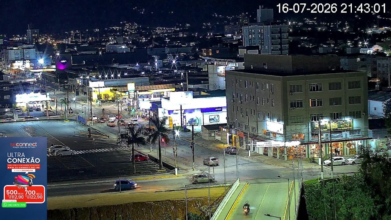 Live webcam view of Ponte Nereu Ramos River Bridge