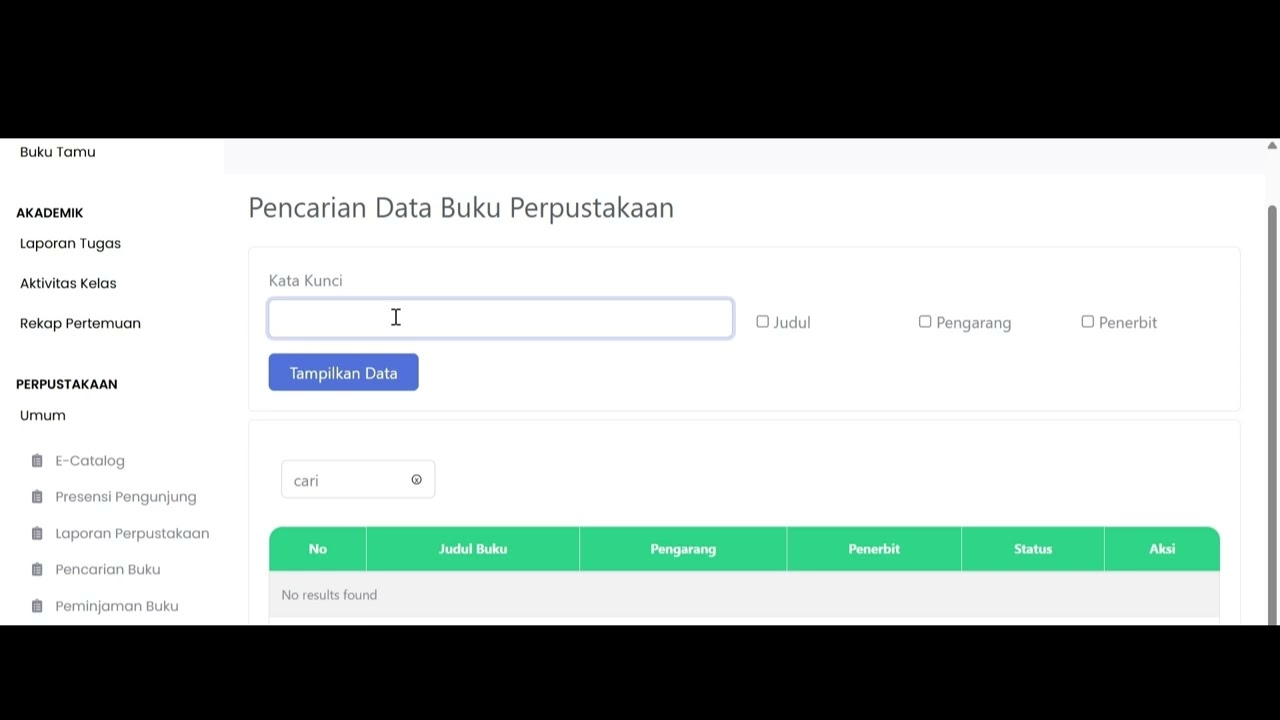 Tutorial Pencarian Buku