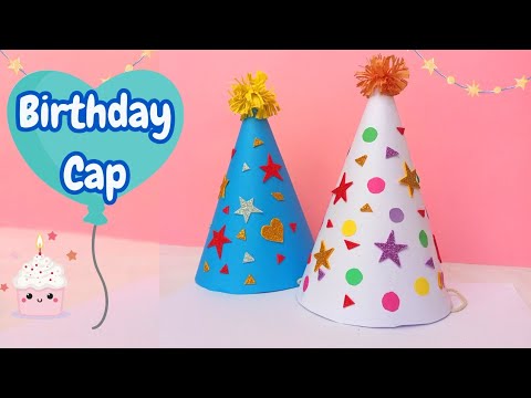 How to make Birthday Caps | diy party hats | Party...