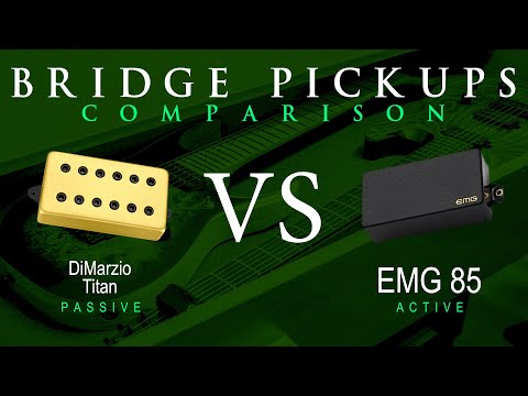 DiMarzio TITAN vs EMG 85 - Bridge Pickup Guitar Tone Comparison Demo