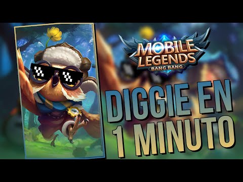 DIGGY IN 1 MINUTE 😍How to use Diggy, Diggy Guide ⚔️ how to play with Diggie MOBILE LEGENDS