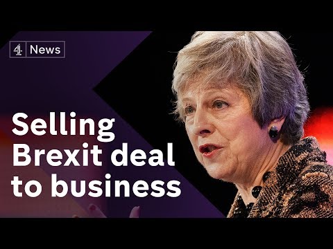 May defends her Brexit deal to business leaders