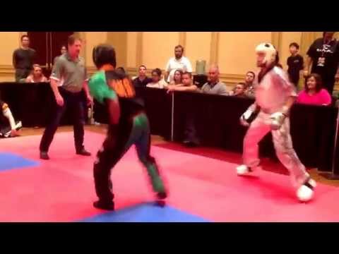 Santiago Aversso Vs Justin Ortiz - 18 and over point sparring 139 lbs and under