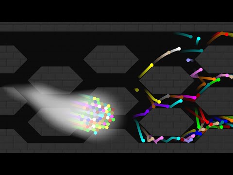 Escape from the Ghost - Survival Marble Race in Algodoo