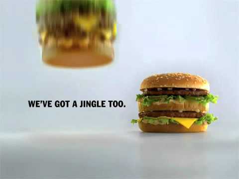 2011 Big Hardee vs Big Mac commercial jingle