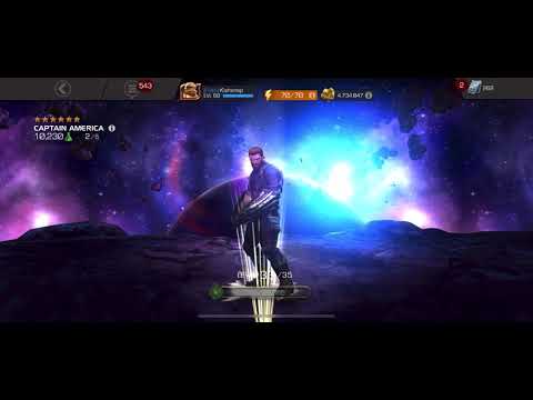 Luckiest First 6 Star Pull! CAPTAIN AMERICA INFINITY WAR RANK UP