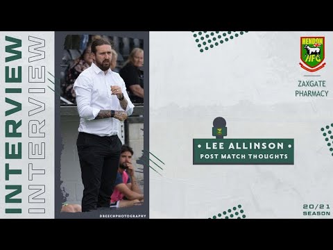 Lee Allinson post-match v HAYES & YEADING UTD