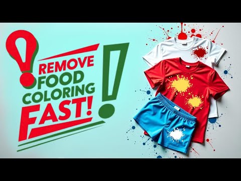 How to Get Food Coloring OUT of Clothes in Minutes 😱Proven Hack