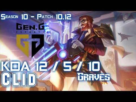 Gen Clid GRAVES vs KINDRED Jungle - Patch 10.12 KR Ranked