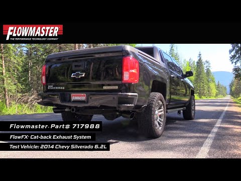Flowmaster (717988) FlowFX Cat-Back, Dual-Side Exit Stainless Exhaust for 2011-18 GM 1500 w/ 6.2L
